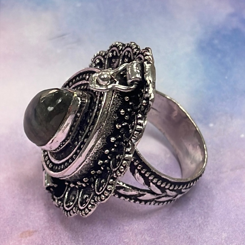 Labradorite Poison ☠️ Ring - Picture 5 of 15